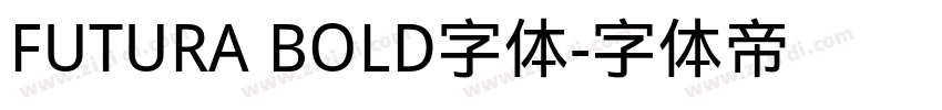FUTURA BOLD字体字体转换
